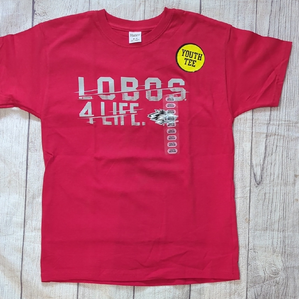 Hanes Kids Tee in Bright Pink